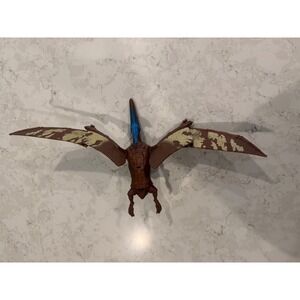 Jurassic World Roar Attack Pteranodon Action Figure Brown Blue Sound Works